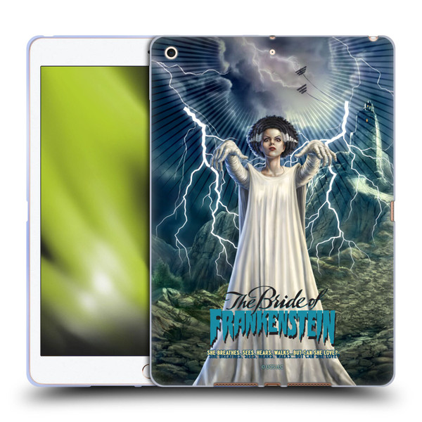 Universal Monsters The Bride Of Frankenstein But Can She Love? Soft Gel Case for Apple iPad 10.2 2019/2020/2021