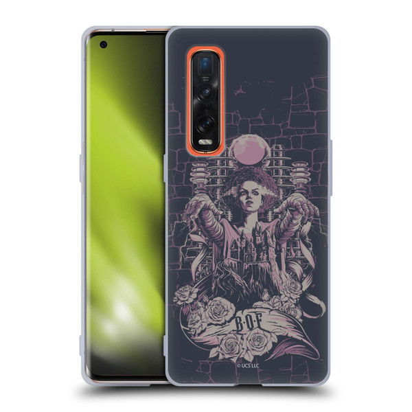 Universal Monsters The Bride Of Frankenstein B.O.F Soft Gel Case for OPPO Find X2 Pro 5G