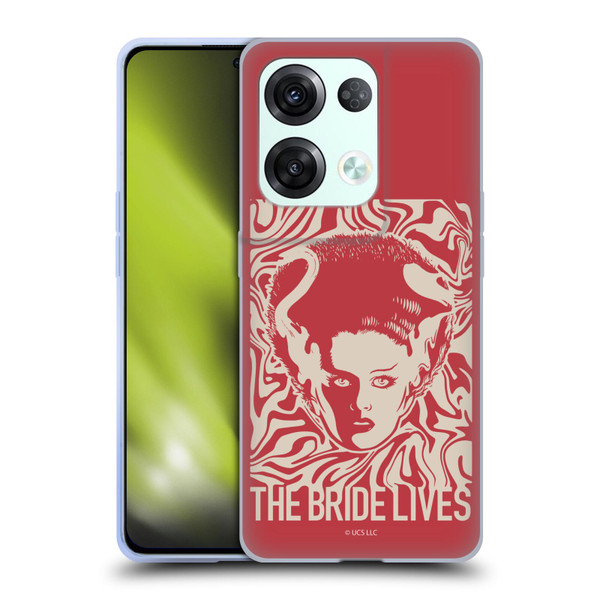 Universal Monsters The Bride Of Frankenstein The Bride Lives Soft Gel Case for OPPO Reno8 Pro