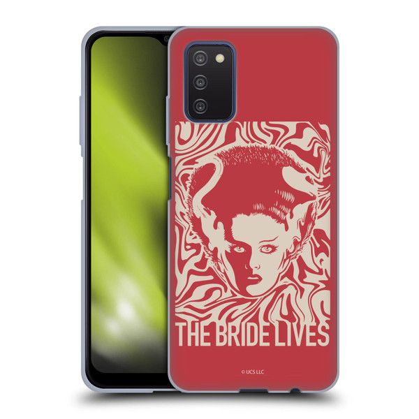 Universal Monsters The Bride Of Frankenstein The Bride Lives Soft Gel Case for Samsung Galaxy A03s (2021)