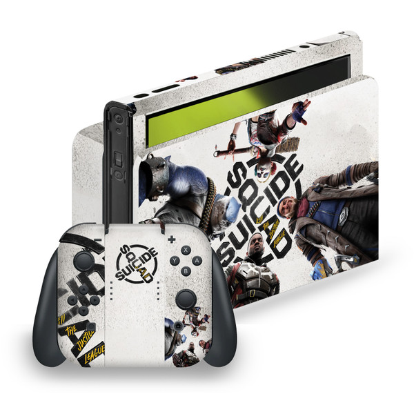 Suicide Squad: Kill The Justice League Key Art Poster Vinyl Sticker Skin Decal Cover for Nintendo Switch OLED Bundle