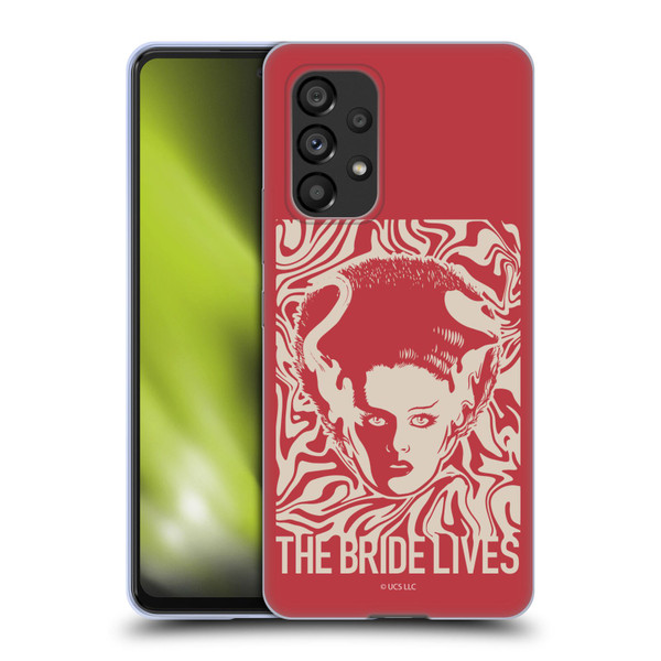 Universal Monsters The Bride Of Frankenstein The Bride Lives Soft Gel Case for Samsung Galaxy A53 5G (2022)