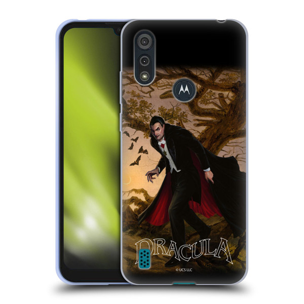 Universal Monsters Dracula Portrait Soft Gel Case for Motorola Moto E6s (2020)