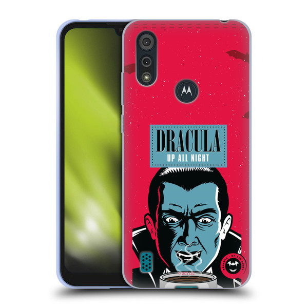 Universal Monsters Dracula Up All Night Soft Gel Case for Motorola Moto E6s (2020)