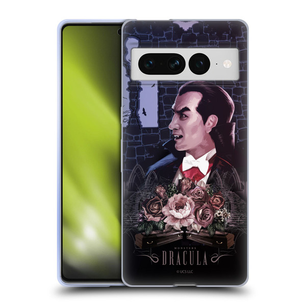 Universal Monsters Dracula Key Art Soft Gel Case for Google Pixel 7 Pro