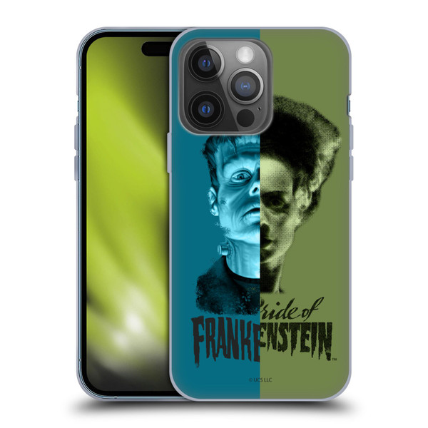 Universal Monsters Frankenstein Half Soft Gel Case for Apple iPhone 14 Pro