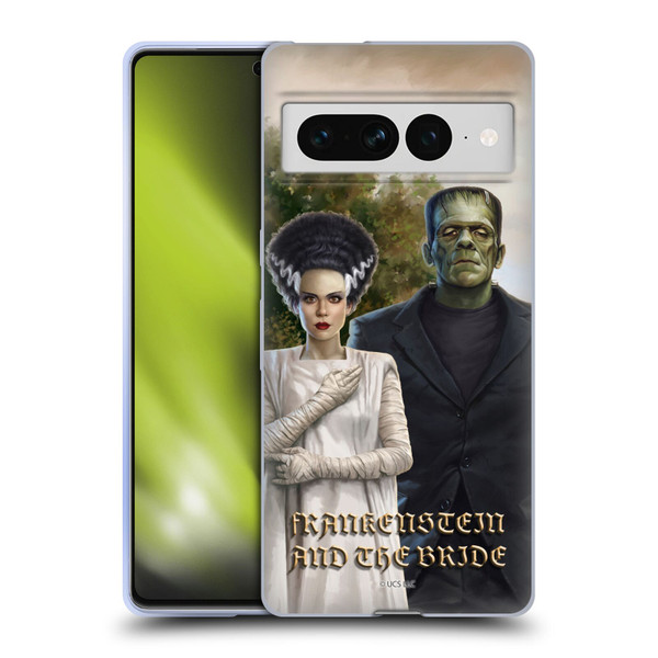 Universal Monsters Frankenstein Photo Soft Gel Case for Google Pixel 7 Pro
