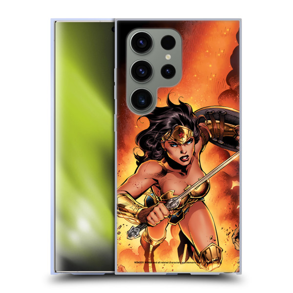 Wonder Woman DC Comics Comic Book Cover Justice League #4 2018 Soft Gel Case for Samsung Galaxy S24 Ultra 5G