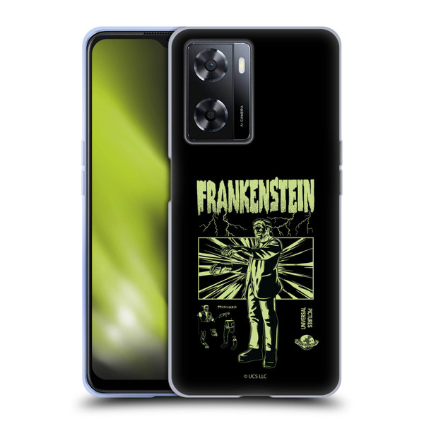Universal Monsters Frankenstein Lightning Soft Gel Case for OPPO A57s