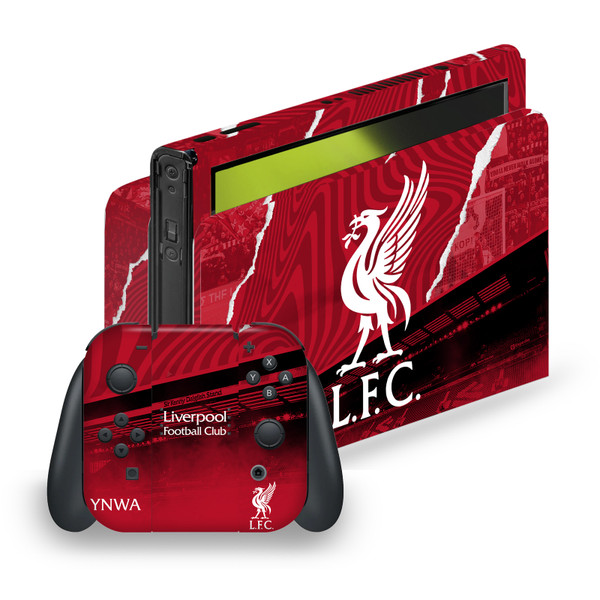 Liverpool Football Club 2023/24 Logo Stadium Vinyl Sticker Skin Decal Cover for Nintendo Switch OLED