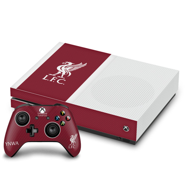 Liverpool Football Club 2023/24 Home Kit Vinyl Sticker Skin Decal Cover for Microsoft One S Console & Controller