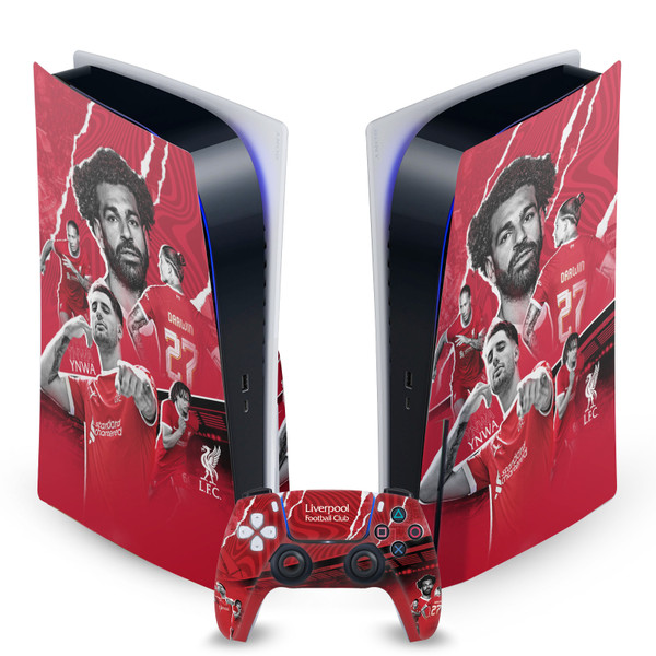 Liverpool Football Club 2023/24 Players Vinyl Sticker Skin Decal Cover for Sony PS5 Disc Edition Bundle