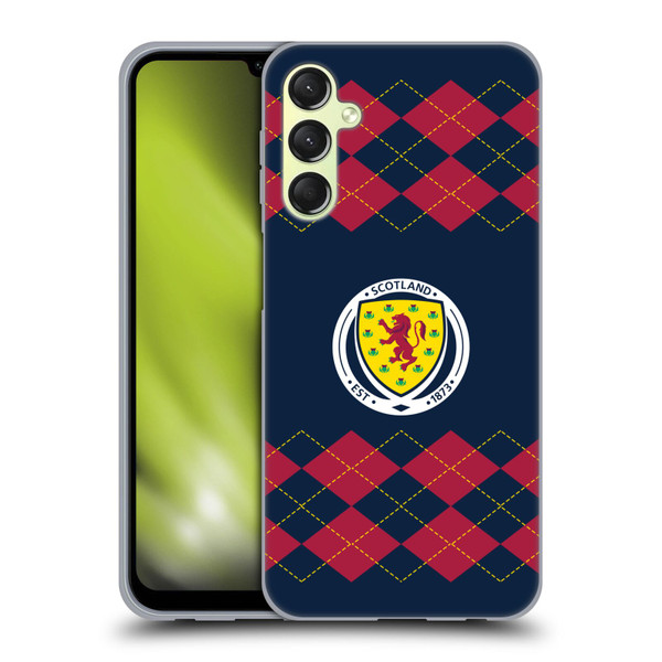 Scotland National Football Team Logo 2 Argyle Soft Gel Case for Samsung Galaxy A24 4G / Galaxy M34 5G