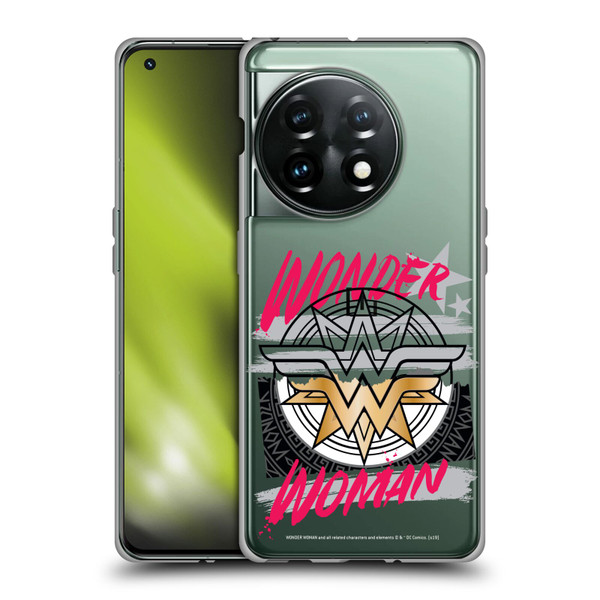 Wonder Woman DC Comics Graphic Arts Shield Soft Gel Case for OnePlus 11 5G