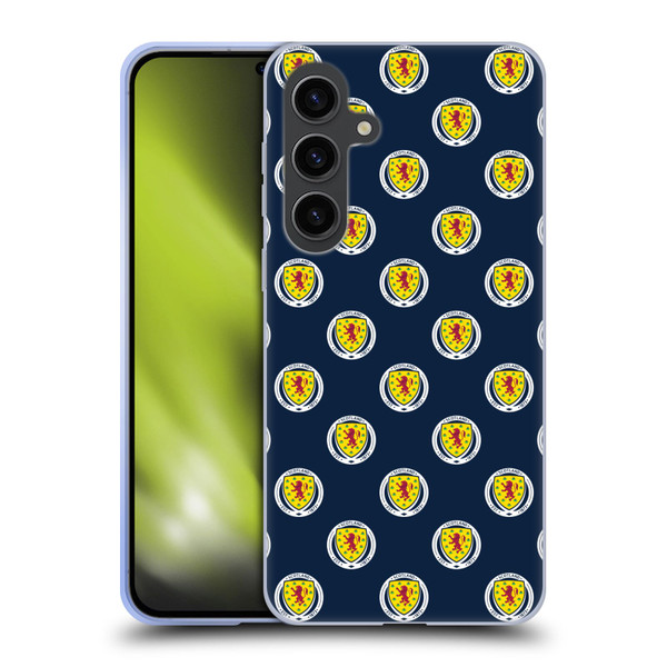 Scotland National Football Team Logo 2 Pattern Soft Gel Case for Samsung Galaxy S24+ 5G