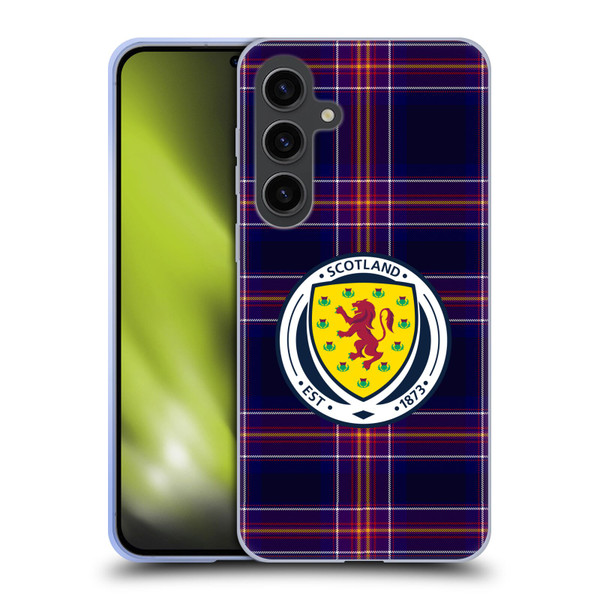 Scotland National Football Team Logo 2 Tartan Soft Gel Case for Samsung Galaxy S24+ 5G