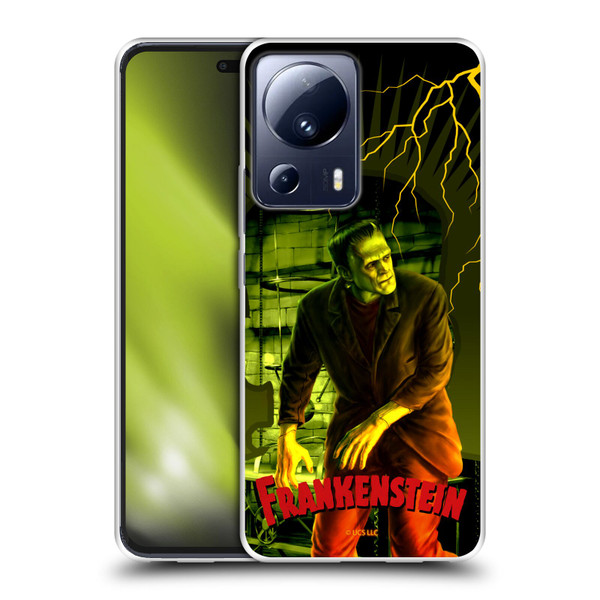 Universal Monsters Frankenstein Yellow Soft Gel Case for Xiaomi 13 Lite 5G