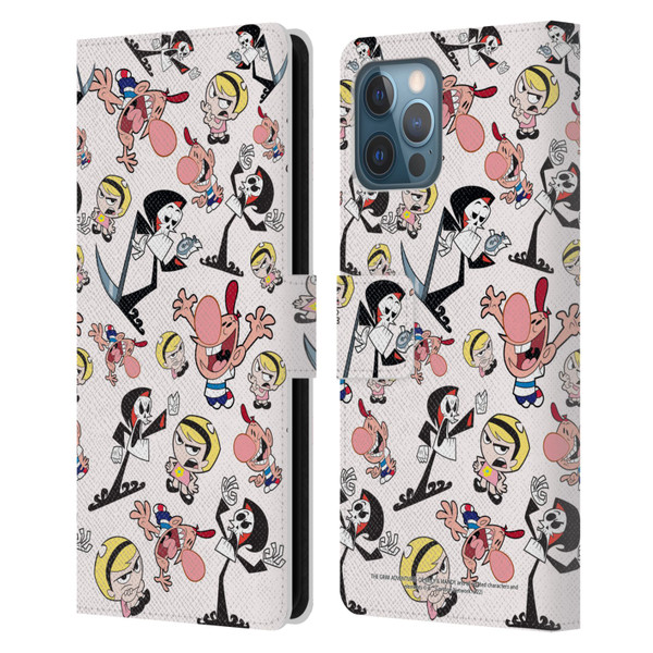 The Grim Adventures of Billy & Mandy Graphics Icons Leather Book Wallet Case Cover For Apple iPhone 12 Pro Max