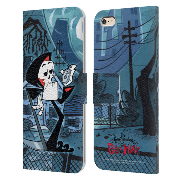 The Grim Adventures of Billy & Mandy Graphics Grim Leather Book Wallet Case Cover For Apple iPhone 6 Plus / iPhone 6s Plus