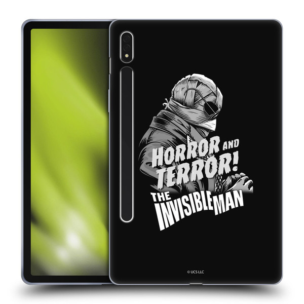 Universal Monsters The Invisible Man Horror And Terror Soft Gel Case for Samsung Galaxy Tab S8