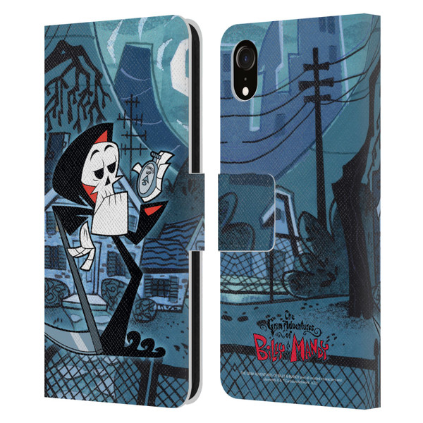 The Grim Adventures of Billy & Mandy Graphics Grim Leather Book Wallet Case Cover For Apple iPhone XR