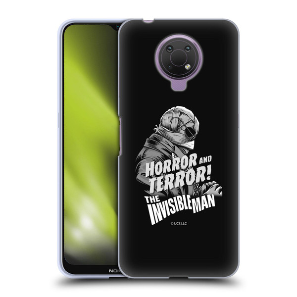 Universal Monsters The Invisible Man Horror And Terror Soft Gel Case for Nokia G10