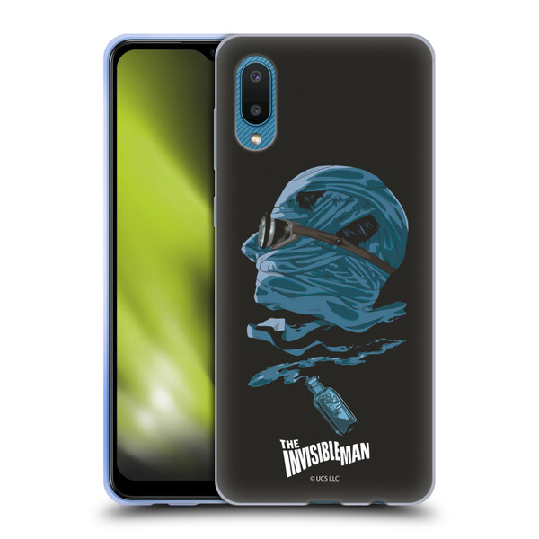 Universal Monsters The Invisible Man Blue Soft Gel Case for Samsung Galaxy A02/M02 (2021)