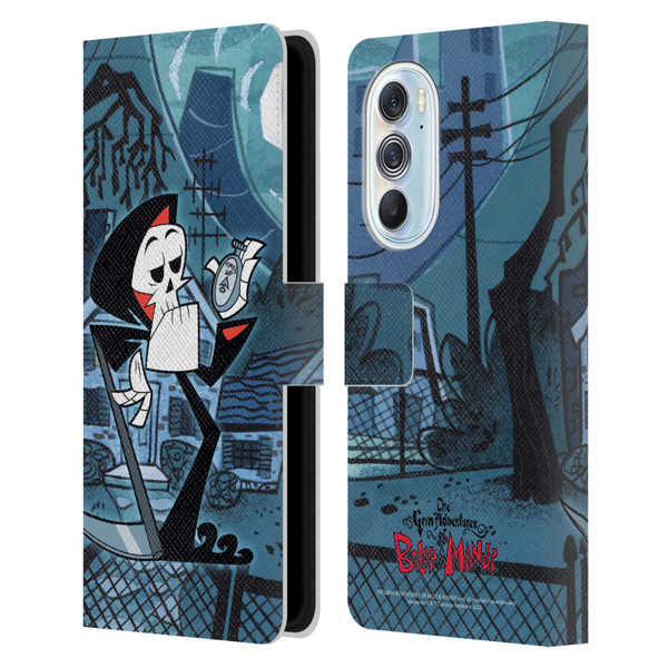 The Grim Adventures of Billy & Mandy Graphics Grim Leather Book Wallet Case Cover For Motorola Edge X30