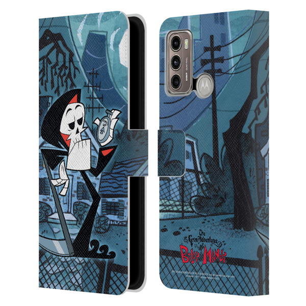 The Grim Adventures of Billy & Mandy Graphics Grim Leather Book Wallet Case Cover For Motorola Moto G60 / Moto G40 Fusion