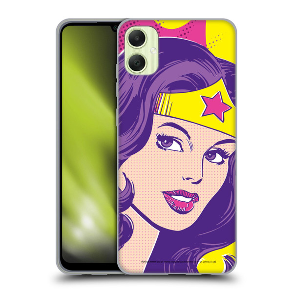 Wonder Woman DC Comics Vintage Art Pop Art Soft Gel Case for Samsung Galaxy A05