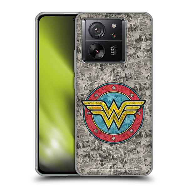 Wonder Woman DC Comics Vintage Art Comics Logo Soft Gel Case for Xiaomi 13T 5G / 13T Pro 5G