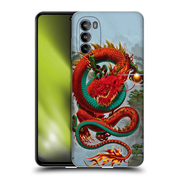 Vincent Hie Graphics Good Fortune Dragon Soft Gel Case for Motorola Moto G82 5G