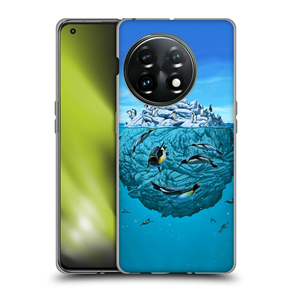 Vincent Hie Graphics Penguin Wink Soft Gel Case for OnePlus 11 5G