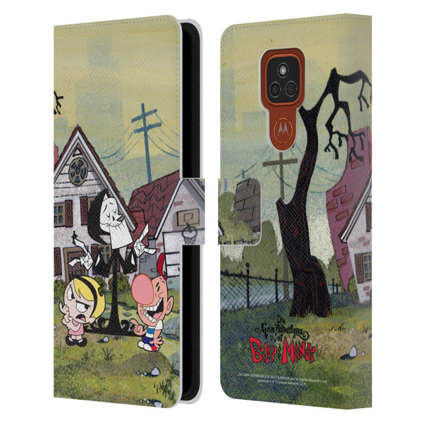 The Grim Adventures of Billy & Mandy Graphics Poster Leather Book Wallet Case Cover For Motorola Moto E7 Plus