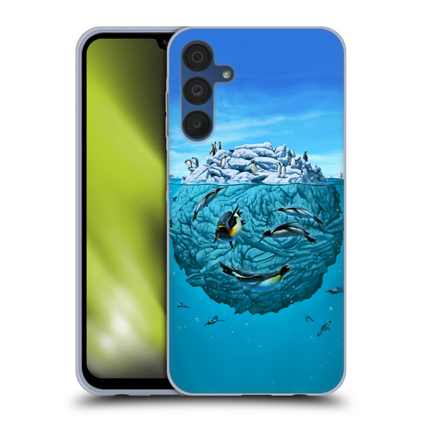 Vincent Hie Graphics Penguin Wink Soft Gel Case for Samsung Galaxy A15