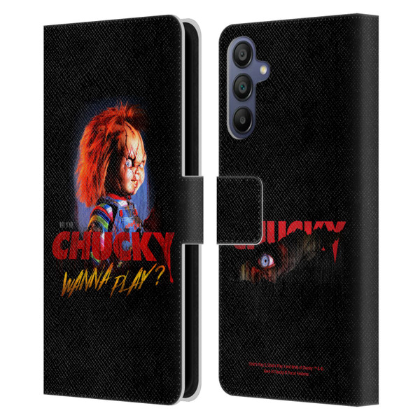 Child's Play Key Art Wanna Play 2 Leather Book Wallet Case Cover For Samsung Galaxy A15