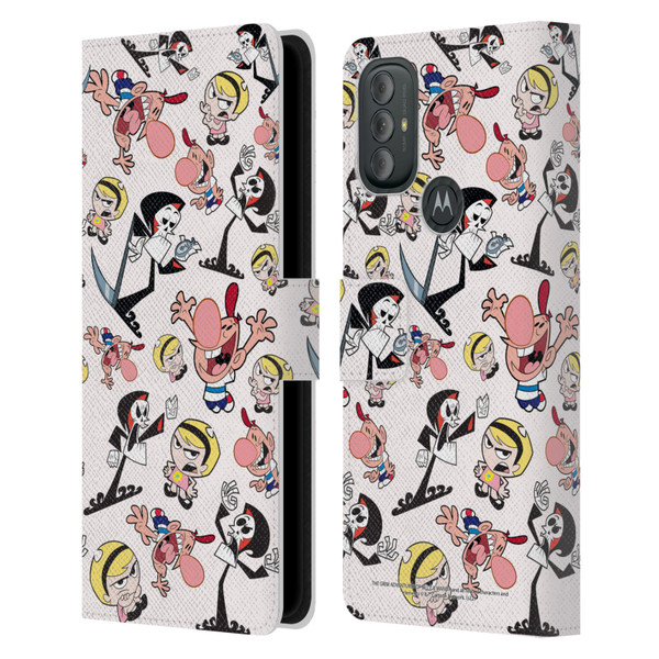 The Grim Adventures of Billy & Mandy Graphics Icons Leather Book Wallet Case Cover For Motorola Moto G10 / Moto G20 / Moto G30