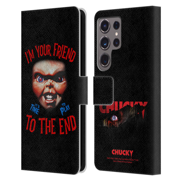 Child's Play Key Art Friend To The End Leather Book Wallet Case Cover For Samsung Galaxy S24 Ultra 5G