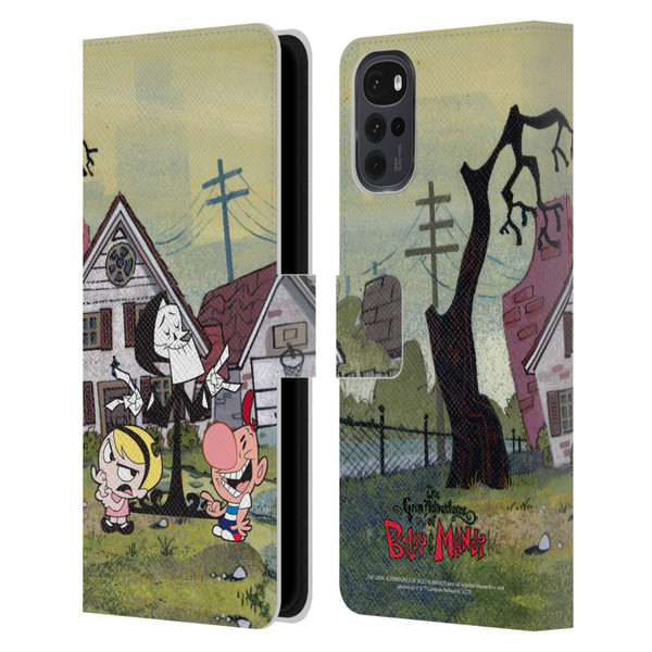 The Grim Adventures of Billy & Mandy Graphics Poster Leather Book Wallet Case Cover For Motorola Moto G22