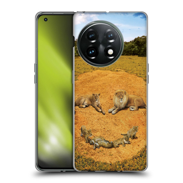 Vincent Hie Key Art A Lion Happiness Soft Gel Case for OnePlus 11 5G