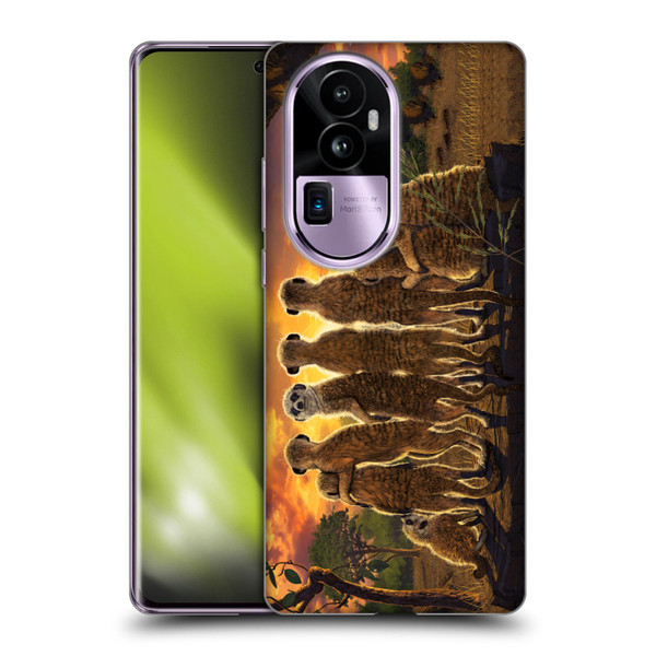 Vincent Hie Key Art Meerkat Family Soft Gel Case for OPPO Reno10 Pro+