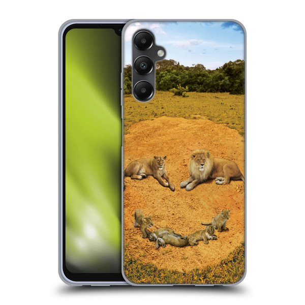 Vincent Hie Key Art A Lion Happiness Soft Gel Case for Samsung Galaxy A05s