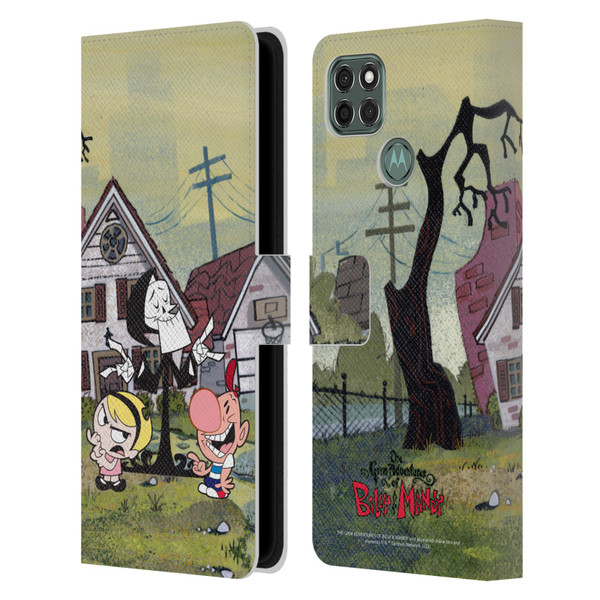 The Grim Adventures of Billy & Mandy Graphics Poster Leather Book Wallet Case Cover For Motorola Moto G9 Power