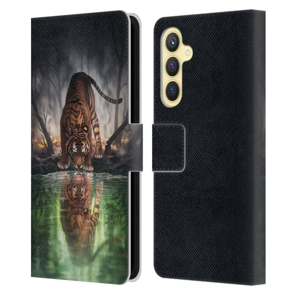 Jonas "JoJoesArt" Jödicke Fantasy Art The World I Used To Know Leather Book Wallet Case Cover For Samsung Galaxy S23 FE 5G