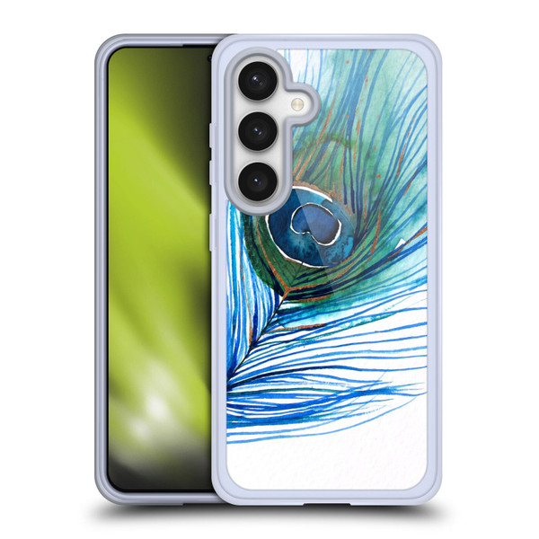 Mai Autumn Feathers Peacock Soft Gel Case for Samsung Galaxy S24 5G