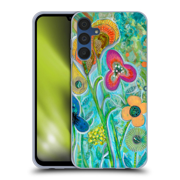 Wyanne Nature Garden Wildflowers Soft Gel Case for Samsung Galaxy A15