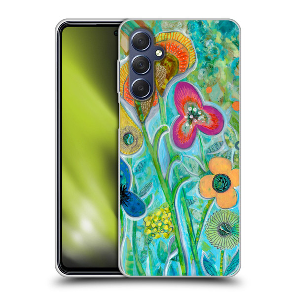 Wyanne Nature Garden Wildflowers Soft Gel Case for Samsung Galaxy M54 5G
