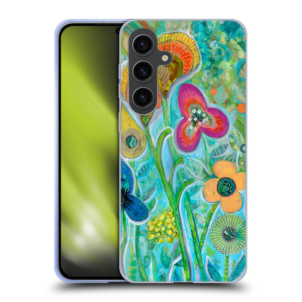 Wyanne Nature Garden Wildflowers Soft Gel Case for Samsung Galaxy S24+ 5G