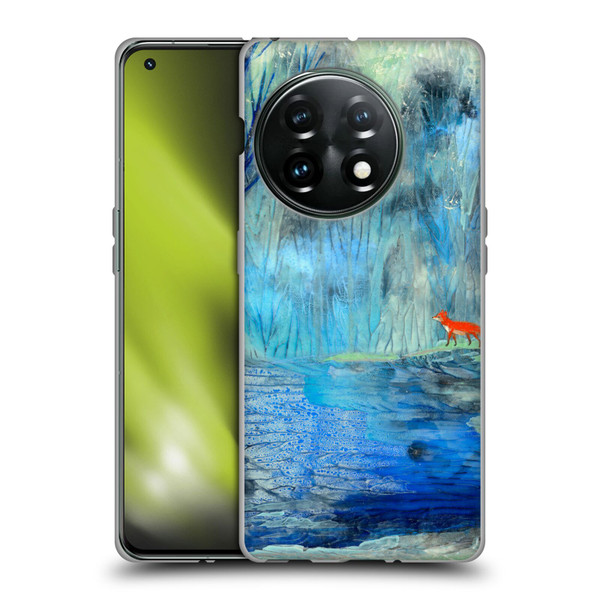 Wyanne Nature 2 Red Fox Blue River Soft Gel Case for OnePlus 11 5G