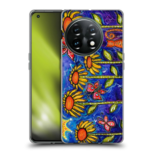 Wyanne Nature 2 Sundown Sunflowers Soft Gel Case for OnePlus 11 5G